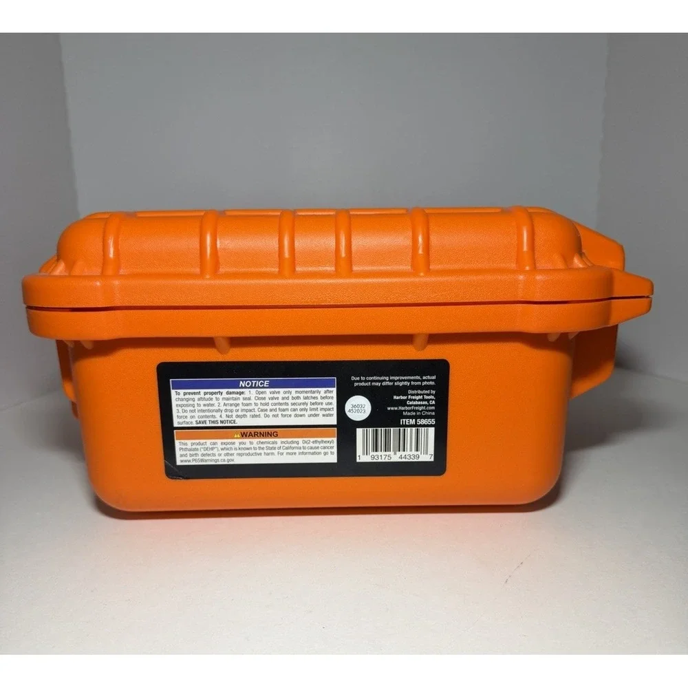 Apache 2800 Orange Hard Case IP65 Waterproof Dustproof Camera Pistol Equipment